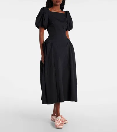 Simone Rocha Ballerina Grip Satin And Suede Sneakers In Pink