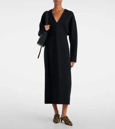 棉质混纺中长连衣裙