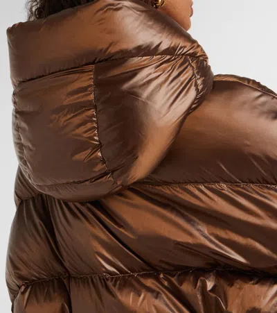 Max Mara The Cube Spaceca Down Jacket In Brown