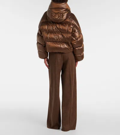 Max Mara The Cube Spaceca Down Jacket In Brown