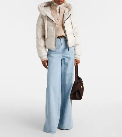 Max Mara The Cube Seif Down Jacket In White