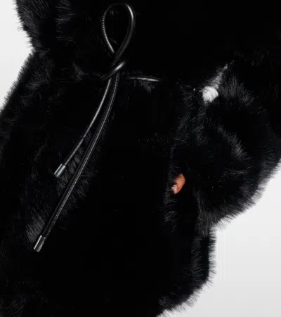 Sportmax Rosaria Teddy Short Coat In Black