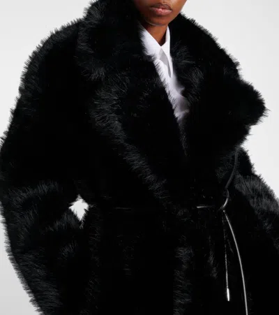 Sportmax Rosaria Teddy Short Coat In Black