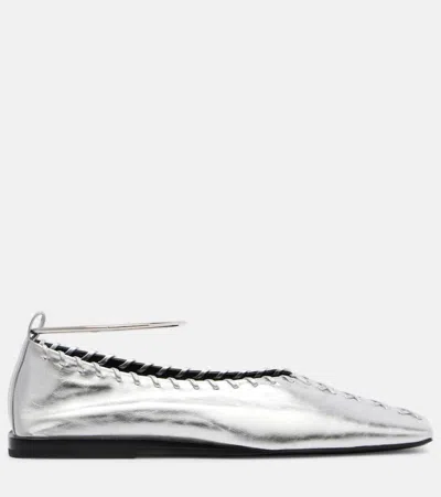 皮革芭蕾舞平底鞋