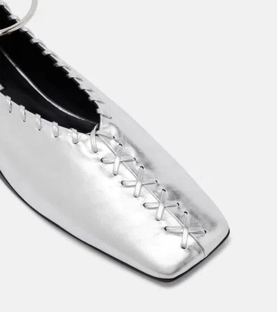 皮革芭蕾舞平底鞋