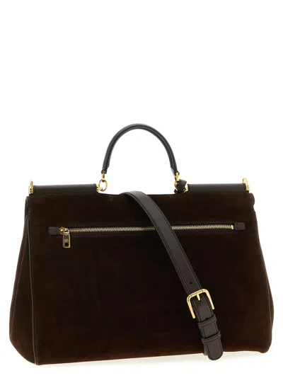 Dolce & Gabbana My Sicily Large Handbag In Brown