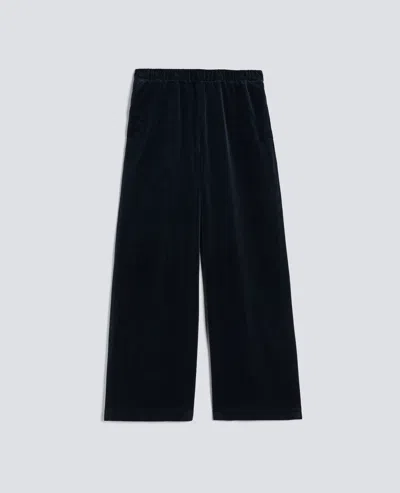 Aspesi Cashmere Wool Flannel Trousers In Blue