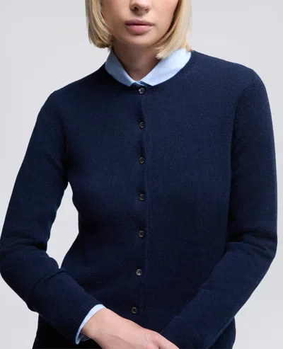 Aspesi Cashmere Cardigan In Blue