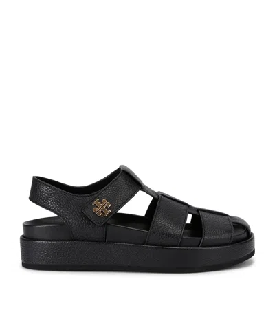 Tory Burch Strappy Sandals Platform Sole In Black