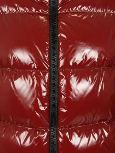 Herno Shiny Cape Down Jacket Coats Bordeaux In Burgundy