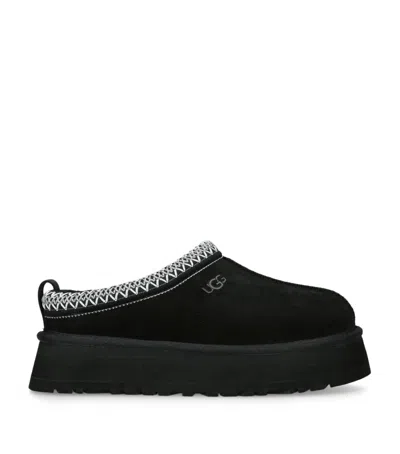 Ugg 40mm Tazz Shearling Platform Loafers In Black