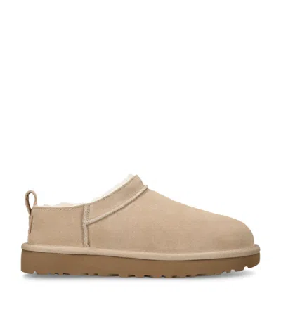 Ugg Mules " Classic Micro" In Neutral