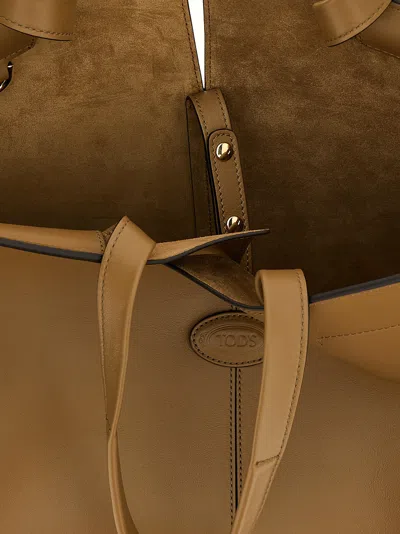 Tod's Medium-small Tods Di Bag Folio Shopping Bag In Brown