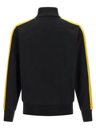 Palm Angels Track Black Polyester Sweatshirt In Black
