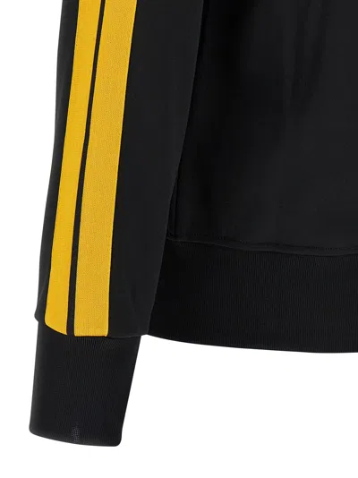 Palm Angels Track Black Polyester Sweatshirt In Black