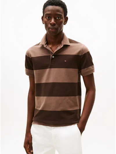 Tommy Hilfiger Slim Fit Rugby In Burgundy