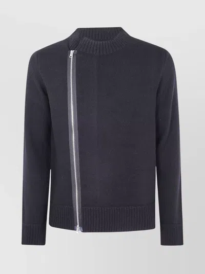Sacai Knit Blouson Clothing In Blue
