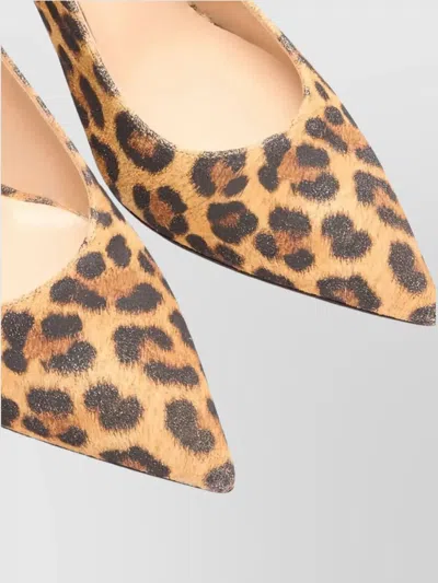 Casadei "malesia Sling Back" Blade Pumps In Brown