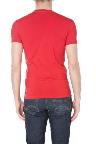 Armani Jeans Printed T-shirt In Red