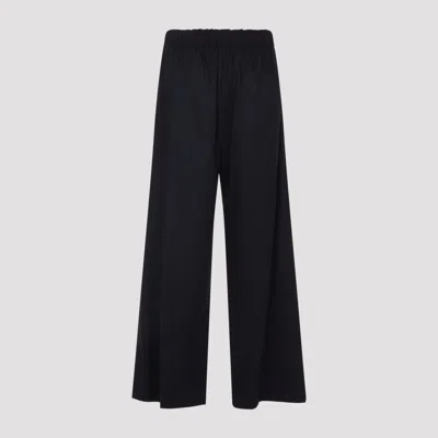 Carven Midnight Blue Wool Tr305 Pull On Pants In Black
