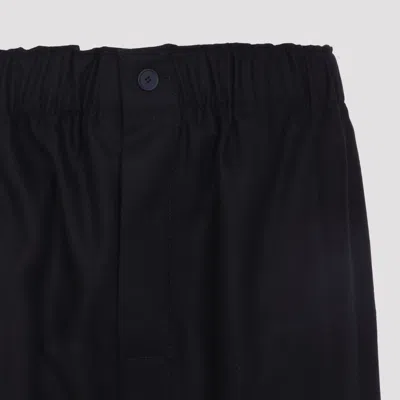 Carven Midnight Blue Wool Tr305 Pull On Pants In Black