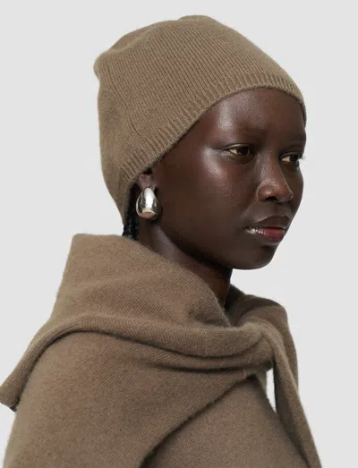 Joseph Light Pure Cashmere Hat In Brown