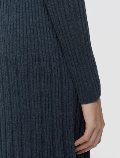 Joseph Merino Rib Knit Dress In Gray
