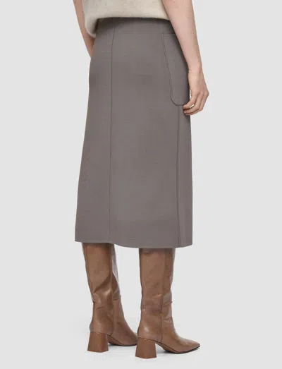 Joseph Milano Knit Stretch Skirt In Gray