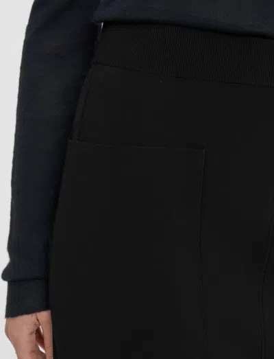 Joseph Womens Black Milano Patch-pocket Stretch-knitted Skirt In Black