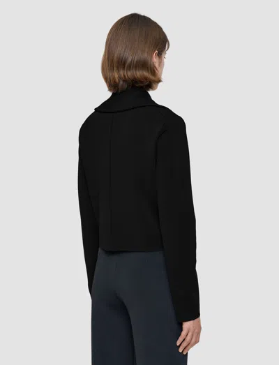 Joseph Womens Black Cranbrook Heritage Regular-fit Wool-blend Jacket In Black