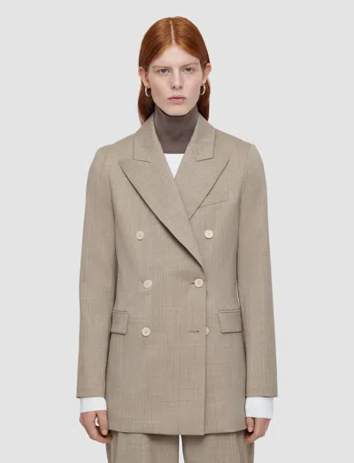 Joseph Valery Melange Wool Jacket In Neutral