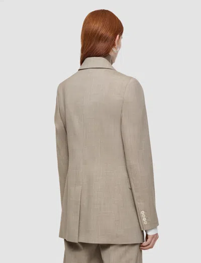 Joseph Valery Melange Wool Jacket In Neutral