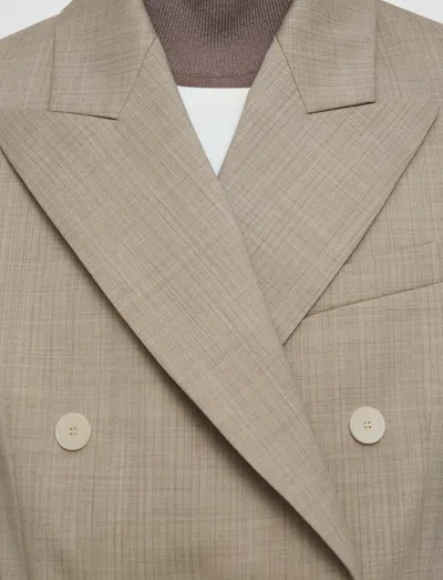 Joseph Valery Melange Wool Jacket In Neutral