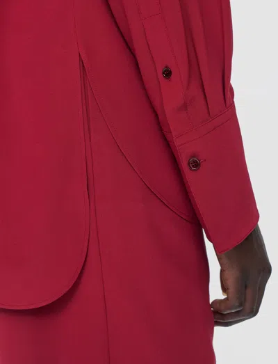 Joseph Joe Crepe De Chine Silk Blouse In Red