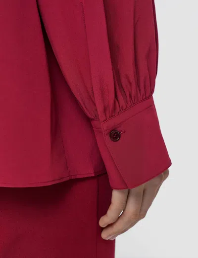 Joseph Blondel Crepe De Chine Silk Blouse In Red