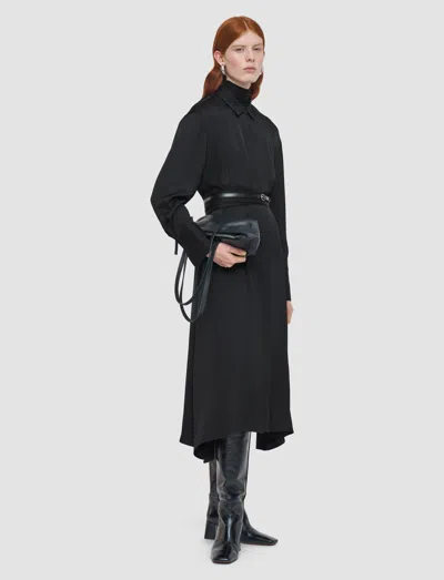 Joseph Orlan Light Crepe Dress In Black