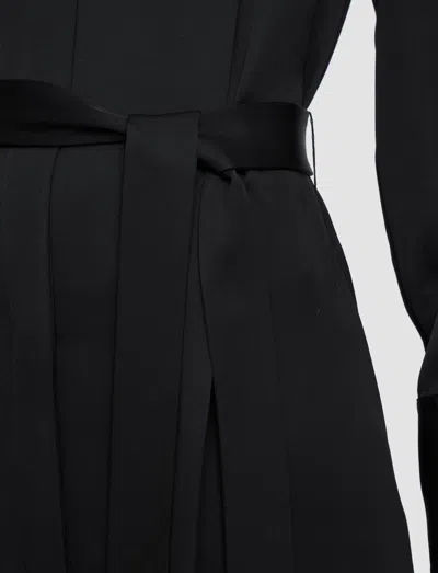 Joseph Orlan Light Crepe Dress In Black