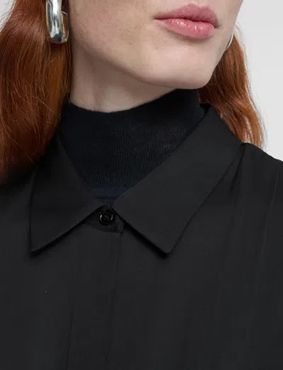 Joseph Orlan Light Crepe Dress In Black