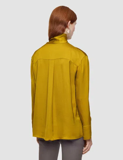 Joseph Adele Light Crepe Blouse In Yellow