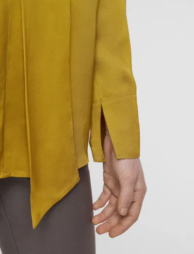 Joseph Adele Light Crepe Blouse In Yellow