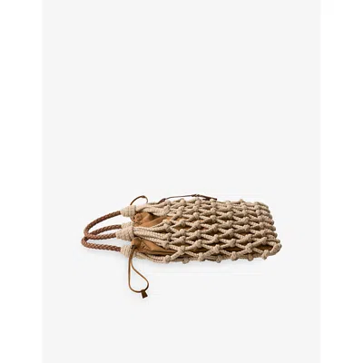 Prada Womens Brown Triangle-logo Re-nylon Pouch In Brown