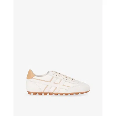 Hogan Nappa Leather Olympia Sneakers In White
