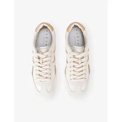 Hogan Nappa Leather Olympia Sneakers In White