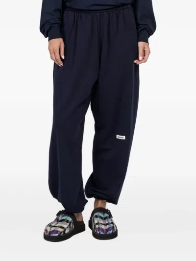 Freedér Logo-patch Sweatpants In Blue