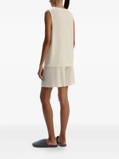 12 Storeez Button-front Wool Shorts In Neutral