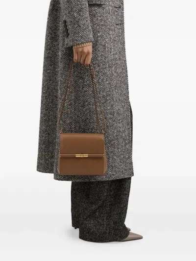Dolce & Gabbana Marlene Leather Mini Bag In Brown