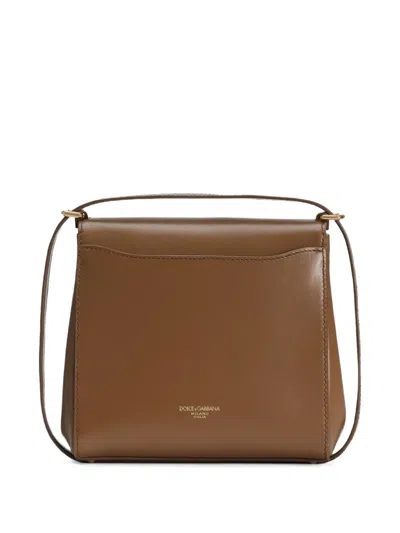 Dolce & Gabbana Marlene Leather Mini Bag In Brown