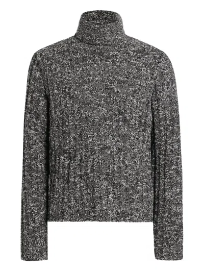 Dolce & Gabbana Turtleneck Pullover In Gray