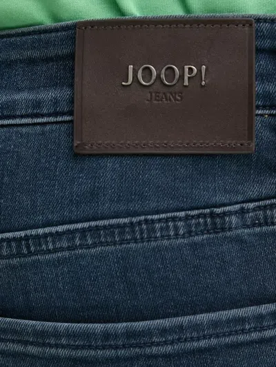 Joop Belt-loops Back-patch Jeans In Blue
