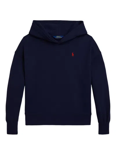 Polo Ralph Lauren Bear-print Hoodie In Blue